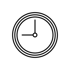 Wall clock isolated icon vector illustration graphic design