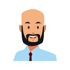 Businessman executive cartoon icon vector illustration graphic design