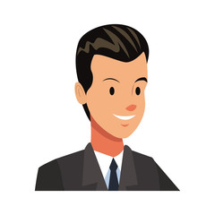 Businessman executive cartoon icon vector illustration graphic design