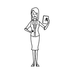 Business woman cartoon icon vector illustration graphic design