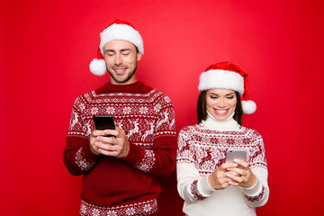 Communication, addiction, chat, happiness in internet, december, winter time. Married lovers are...