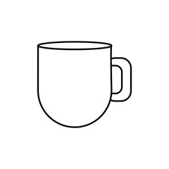 Porcelain mug cup icon vector illustration graphic design