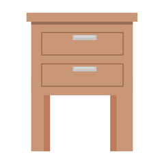 drawer wooden isolated icon