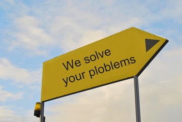We solve your problems - obrazy, fototapety, plakaty