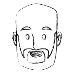 Man face cartoon icon vector illustration graphic design