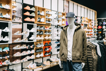 Mannequin Dressed In Male Man Casual Clothes In Store Of Shopping