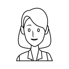 Business woman cartoon icon vector illustration graphic design