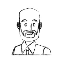 Businessman executive cartoon icon vector illustration graphic design