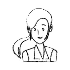 Business woman cartoon icon vector illustration graphic design