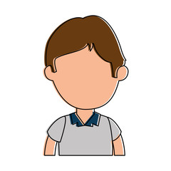 Fototapeta premium little boy student with uniform character