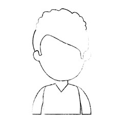 little boy student with uniform character