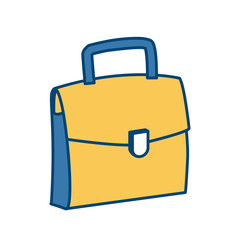 Business briefcase isolated icon vector illustration graphic design