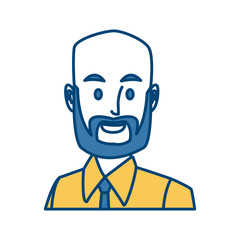 Businessman executive cartoon icon vector illustration graphic design