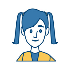 Business woman cartoon icon vector illustration graphic design