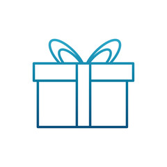 Giftbox present isolated icon vector illustration graphic design
