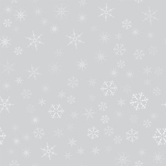 Fototapeta na wymiar abstract seamless pattern of snowflakes. Christmas background for design of posters, postcards, invitation for the new year.