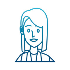 Business woman cartoon icon vector illustration graphic design