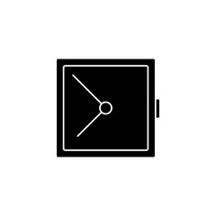 Wall clock isolated icon vector illustration graphic design