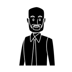 Businessman executive cartoon icon vector illustration graphic design