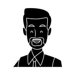 Businessman executive cartoon icon vector illustration graphic design