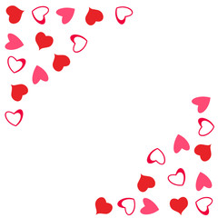 abstract love design of hearts. For greeting cards, invitations Valentine's day, wedding, birthday, party,celebration .