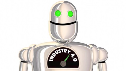 Industry 4.0 Robot AI Artificial Intelligence Manufacturing 3d Animation - Powered by Adobe