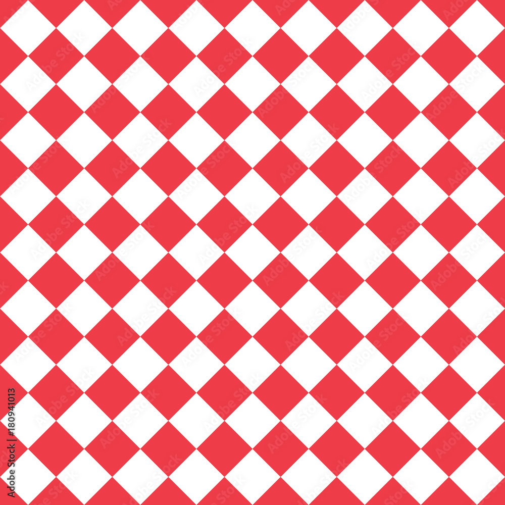 Poster abstract seamless pattern. seamless pattern with rhombuses. the red and white rhombus is executed in