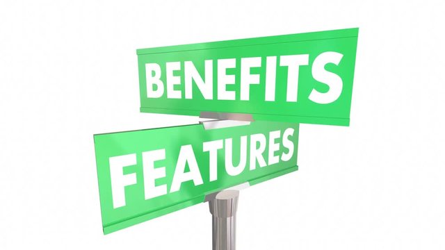 Features Benefits Road Sign Two Way Direction Product Advantage 3d Animation