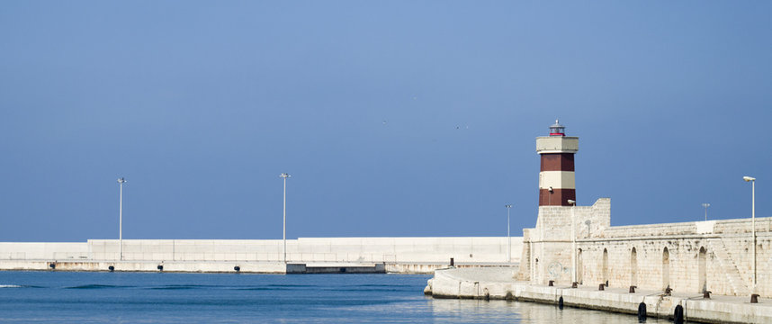 South Italy: lighthouse of the city of Monopoli