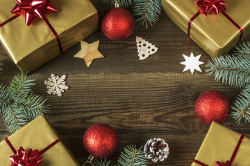 christmas decoration with christmas gift