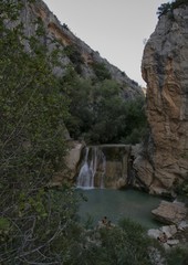 Fototapeta na wymiar Canyon du Vero à Alquézar, Aragon, Espagne