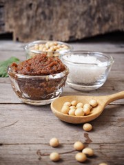 Miso paste with soy beans