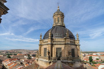 Fototapeta na wymiar Salamanca (Castilla y Leon Spain): dome of the historic church known as Parroquia de la Purisima Concepcion