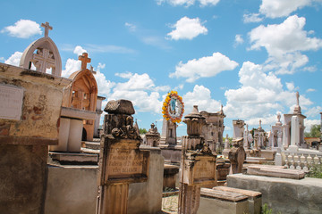 View of mexican cemetery