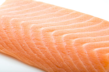salmon sashimi close up