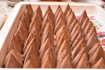beautiful fossil stone in shop of jaisalmer fort rajasthan india