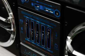 Front LED panel of multimedia player