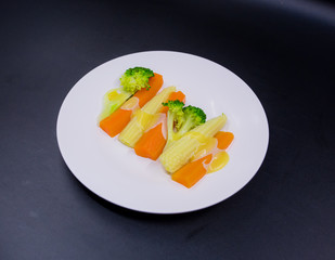 Salad on the plate