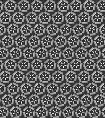 Abstract background, geometric seamless texture pattern for any purposes. Abstract black and white color modern background design. Futuristic shape. Vector illustration