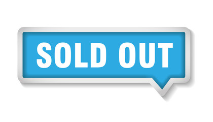 sold out sign label stamp