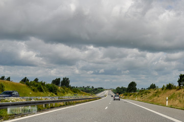 Auf der Autobahn Richung Norden, Mecklenburg Vorpommern