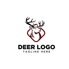 Square frame deer logo