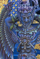 Statue detail Blue Temple Chiang Rai Thailand
