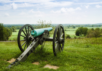 Cannon Sitting on Hilltop