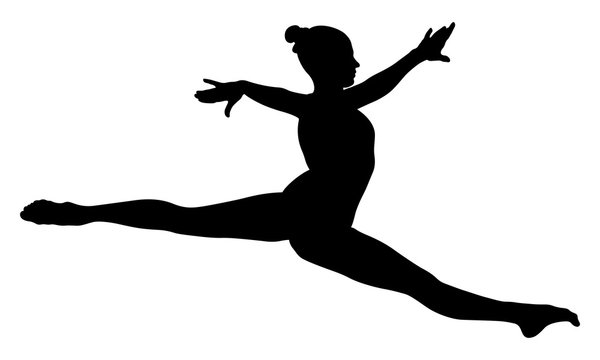 Download 14 779 Best Gymnast Silhouette Images Stock Photos Vectors Adobe Stock