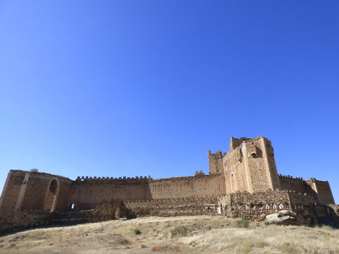 Castillo de Montalban en Toledo ( Castilla La mancha, España) Fotografia aerea con Drone