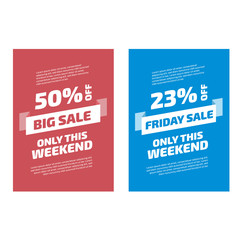 Big Sale banners set