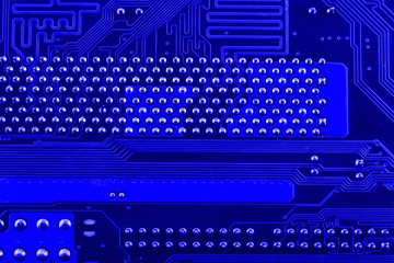 Circuit board. Electronic computer hardware technology. Motherboard digital chip. Tech science...