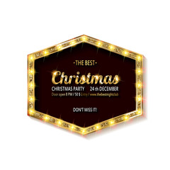 Vector christmas party invitation.