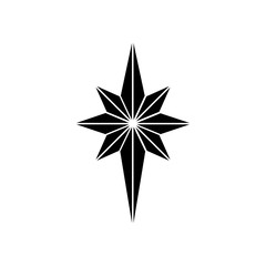 Star icon. Christmas star isolated on white background. Star vector illustration